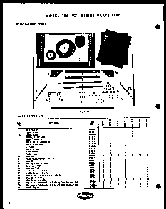 Section 1 Diagram and Parts List for 100C-5N1  Amana Air Conditioner