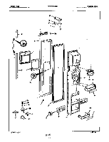 Freezer Door Diagram and Parts List for CRC22EA-3AW-5M79B  Magic Chef Refrigerator