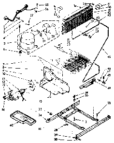 Unit Parts Diagram and Parts List for 106106813067  Kenmore Refrigerator