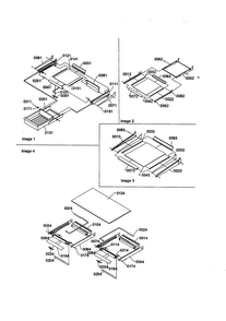 Shelving Assemblies Diagram and Parts List for TS25TE-P1308001WE  Amana Refrigerator