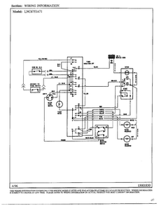 Wiring Information Diagram and Parts List for LNC6753A71  Admiral Washer