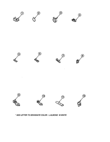 Terminals Diagram and Parts List for LW6163WM-PLW6163WMA  Amana Washer