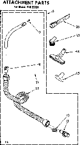 Part Location Diagram of 741861 Maytag Hose