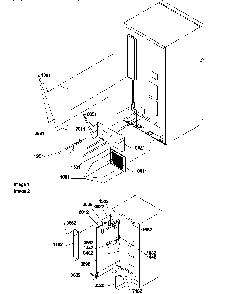 Cabinet Back Diagram and Parts List for TN22AL-P1300703WL  Amana Refrigerator
