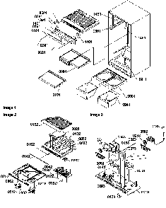 Interior Cabinet/drain Block And Control Assembly Diagram and Parts List for TC18VW-P1315704WW  Amana Refrigerator