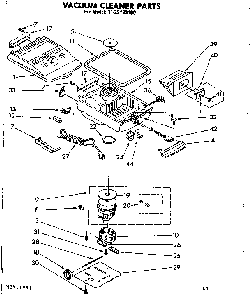 Base Assembly Diagram and Parts List for 1162183180  Kenmore Canister Vacuum