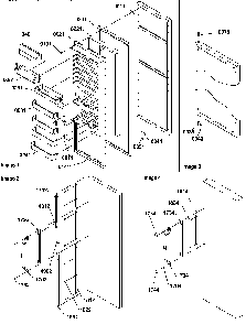 Refrigerator Door Diagram and Parts List for SGD22TL-P1303510WL  Amana Refrigerator