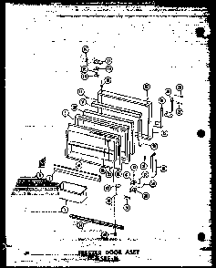 Section 4 Diagram and Parts List for ESRF16-C-P30303-3WC  Amana Refrigerator