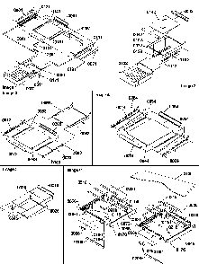 Shelving Assemblies Diagram and Parts List for TW518VW-P1322501WW  Amana Refrigerator