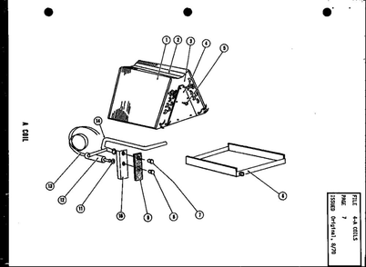 A Coil Diagram and Parts List for C58380-20  Amana Air Conditioner