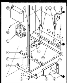 Part Location Diagram of D9950428 Whirlpool NLABRACKET, SHIELD MTG