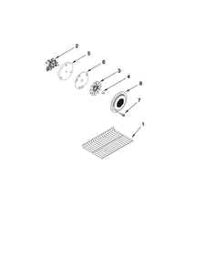 Internal Oven Parts Diagram and Parts List for MGT8775XW02  Maytag Range