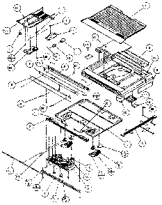 Divider Block Diagram and Parts List for TX21R-P1157603W  Amana Refrigerator