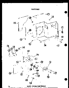 Base Pan & Controls Diagram and Parts List for 5P-2MW P54972-7R Amana Air Conditioner