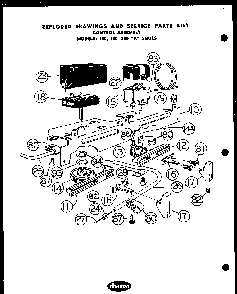 Section 1 Diagram and Parts List for 200C-8R  Amana Air Conditioner