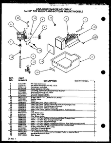 Section 8 Diagram and Parts List for TL18QW-P1111406WW  Amana Refrigerator