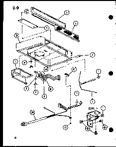 Section 1 Diagram and Parts List for RCR-700-P85727-3S  Amana Range