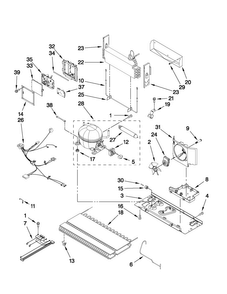 Unit Parts Diagram and Parts List for JFC2290VPR3  Jenn-Air Refrigerator