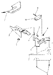 Loading Door Switch And Bracket Assembly Diagram and Parts List for NA3612L33628  Speed Queen Washer