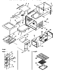 Cavity Diagram and Parts List for ARG7200L-P1143323NL  Amana Range