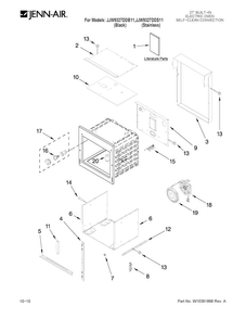Oven Parts Diagram and Parts List for JJW9327DDS11  Jenn-Air Wall Oven