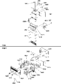 Control Assy Diagram and Parts List for SX322S2L-P1313801WL  Amana Refrigerator