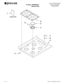 Part Location Diagram of W10162494 Whirlpool INSTALLATION INSTRUCTIONS