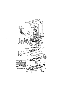 15" Hood/main Body Diagram and Parts List for U5477-900  Hoover Upright Vacuum