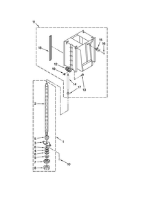 Powerscrew And Ram Parts Diagram and Parts List for TC707S4  Jenn-Air Trash Compactor