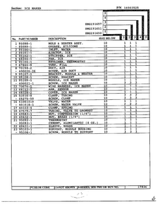 Ice Maker Page 2 Diagram and Parts List for 191650  Admiral Refrigerator