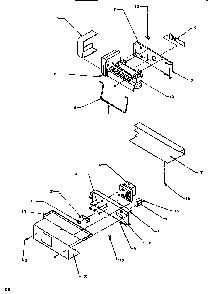 Icemaker Diagram and Parts List for SXD520SL-P1182401WL  Amana Refrigerator