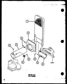 Section 8 Diagram and Parts List for LG2512 P7762230W W Amana Dryer