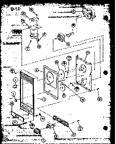 Control Panel Diagram and Parts List for CRRL-5D P75590-8M Amana Microwave