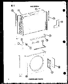 Condenser Parts Diagram and Parts List for ES614-2S P67119-15R Amana Air Conditioner