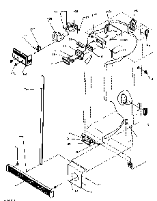 Refrigerator/freezer Controls And Cabinet Parts Diagram and Parts List for SXD25AL-P1162436WL  Amana Refrigerator