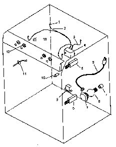 Electrical Components Diagram and Parts List for AGS781E-P1142636NE  Amana Range