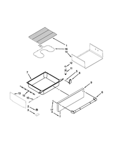 Drawer And Rack Parts Diagram and Parts List for JGS8860BDP18  Jenn-Air Range