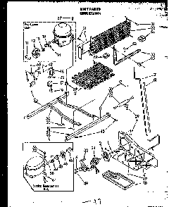 Unit Parts Diagram and Parts List for GFS207 MN01 Caloric Refrigerator