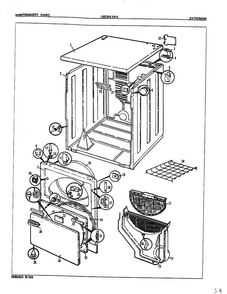 Automatic Dryer Page 3 Diagram and Parts List for 8638A REV A Norge Dryer