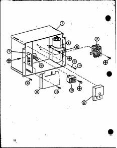 (srcf30u01b/p6917206c) (srcf36u01b/p6904407c) (srcf42u01b/p6904408c) (srcf30u01c/p6917208c) Diagram and Parts List for SRCF48U01B P6904409C Amana Air Conditioner