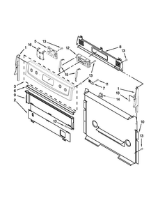 Part Location Diagram of WPW10292030 Whirlpool Control Panel