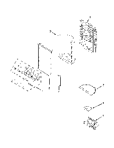 Dispenser front parts Diagram and Parts List for 59672383412  Amana Refrigerator