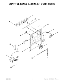 Part Location Diagram of W11726283 Whirlpool HARNS-WIRE