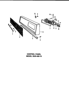 Counter Panel 7 Diagram and Parts List for DUS-414-19  Maytag Dishwasher