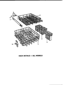 Rack Details Diagram and Parts List for DUS-414-19  Maytag Dishwasher