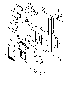 Evaporator And Air Handling Diagram and Parts List for SRD325S5W-P1199401WW  Amana Refrigerator