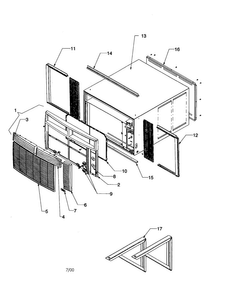 Part Location Diagram of RACOM09A Whirlpool OWNERS MANUAL (GOODMAN RAC)