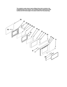 Lower Door Parts Diagram and Parts List for JGR8890ADP21  Jenn-Air Range