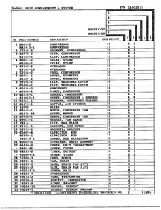 Unit Compartment And System Page 2 Diagram and Parts List for 191550  Admiral Refrigerator