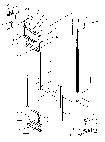 Freezer Door Hinge & Trim Parts Diagram and Parts List for SBI20QE-P1162905WE  Amana Refrigerator